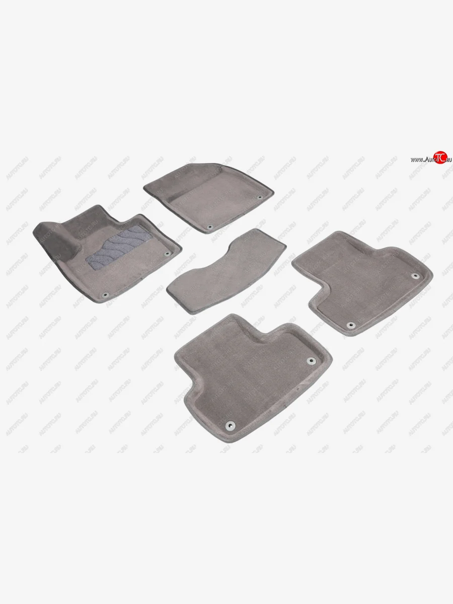 Комплект ковриков салона (ворсовые, 3D) Seintex Volvo XC60 (2017-2022) (Серый)  в Самаре Самарской области