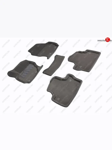 Комплект ковриков салона (ворсовые, 3D) Seintex (Серый) Volvo XC70 рестайлинг (2013-2016)