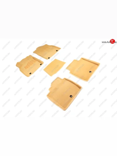 Комплект ковриков салона (ворсовые, 3D) SEINTEX (Бежевый) Lexus ES250 XV60 дорестайлинг (2012-2015)