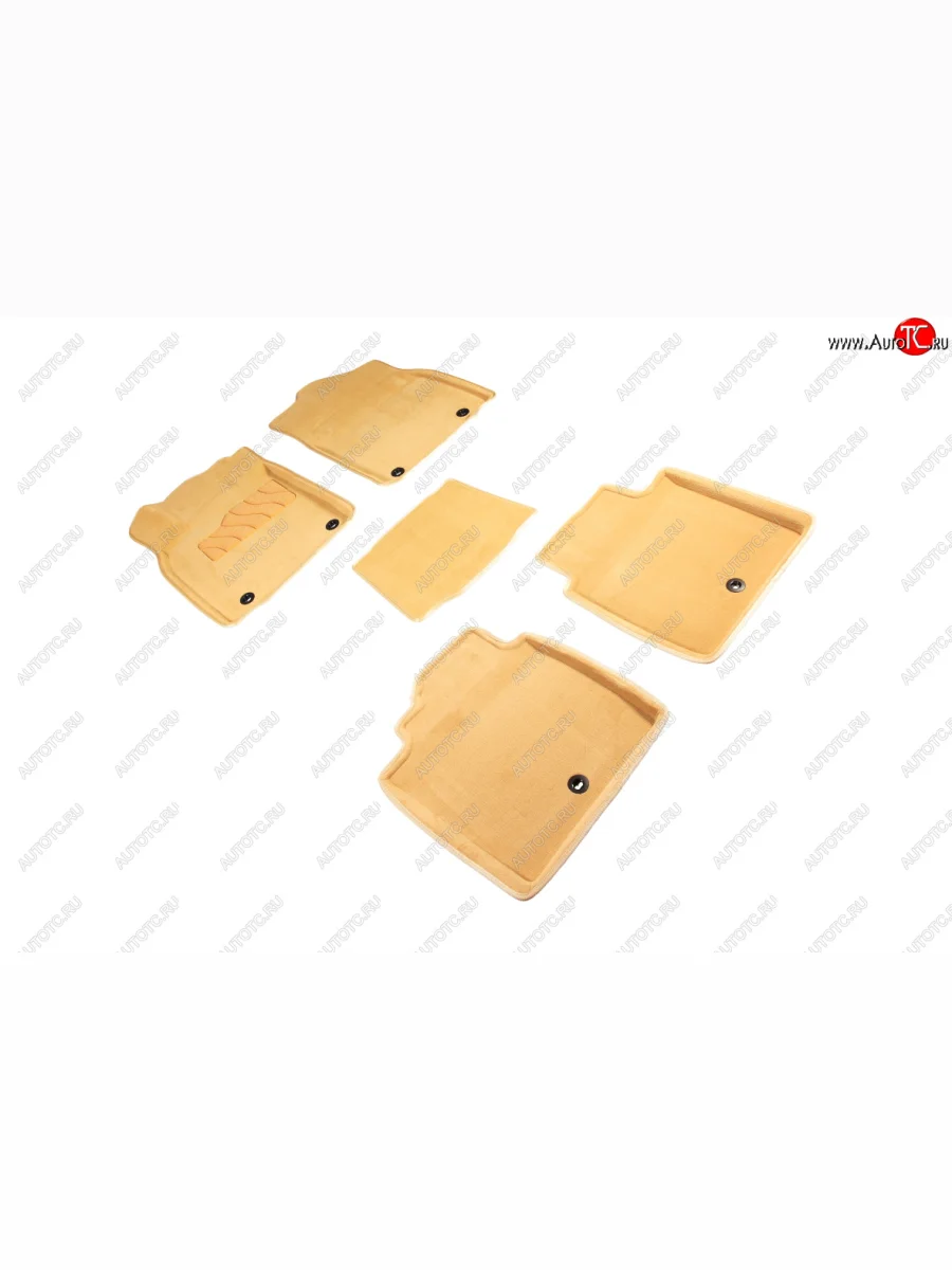 Комплект ковриков салона (ворсовые, 3D) SEINTEX Lexus ES250 XV60 дорестайлинг (2012-2015) (Бежевый)  в Воронеже Воронежской области