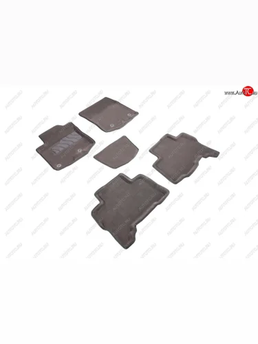 Комплект ковриков салона (ворсовые, 3D) SEINTEX (Серый) Lexus GX460 J150 1-ый рестайлинг (2013-2019)