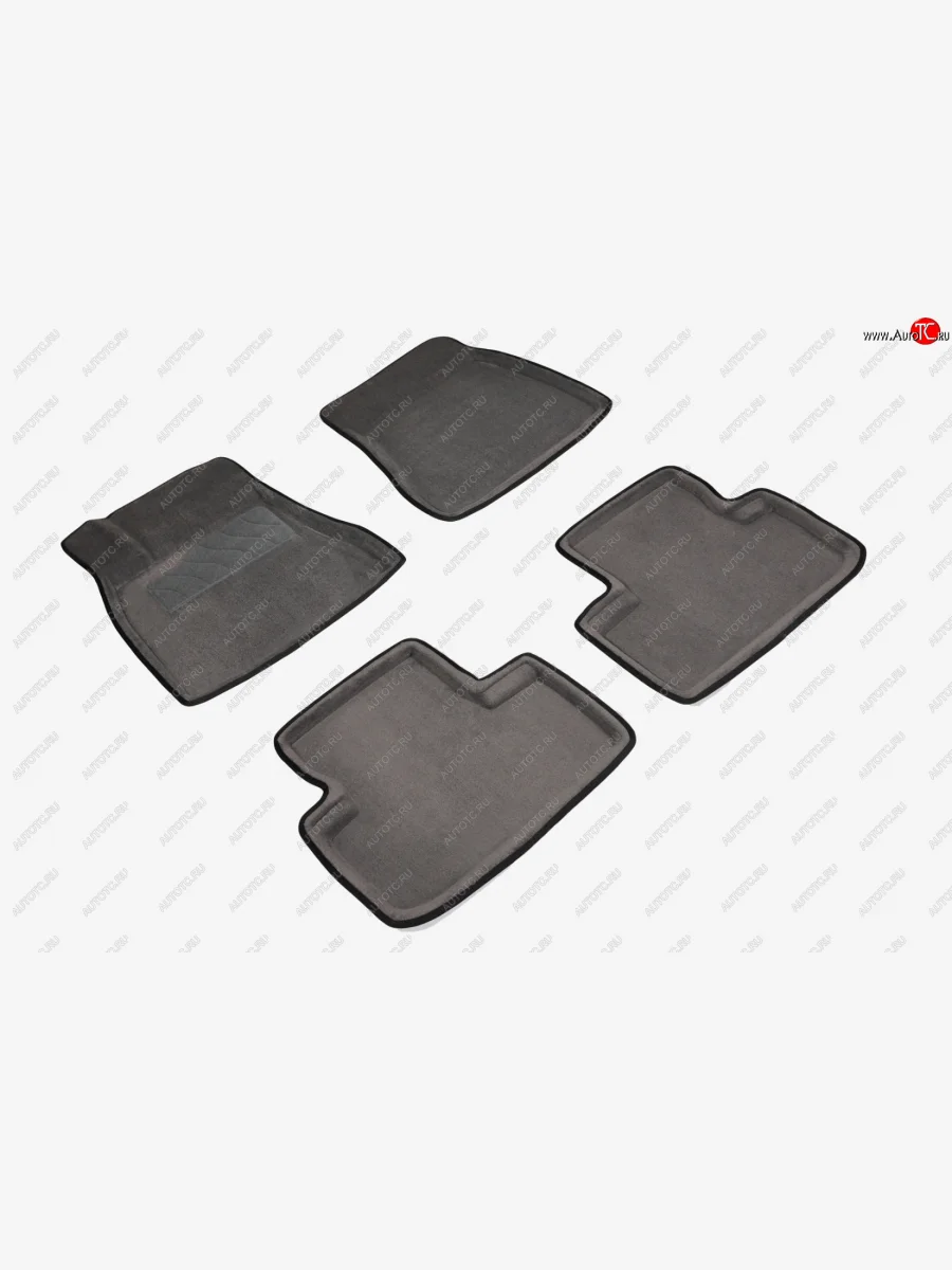 Комплект ковриков салона (ворсовые, 3D) SEINTEX Lexus GX460 J150 1-ый рестайлинг (2013-2019) (Серый)  в Перми Пермском крае