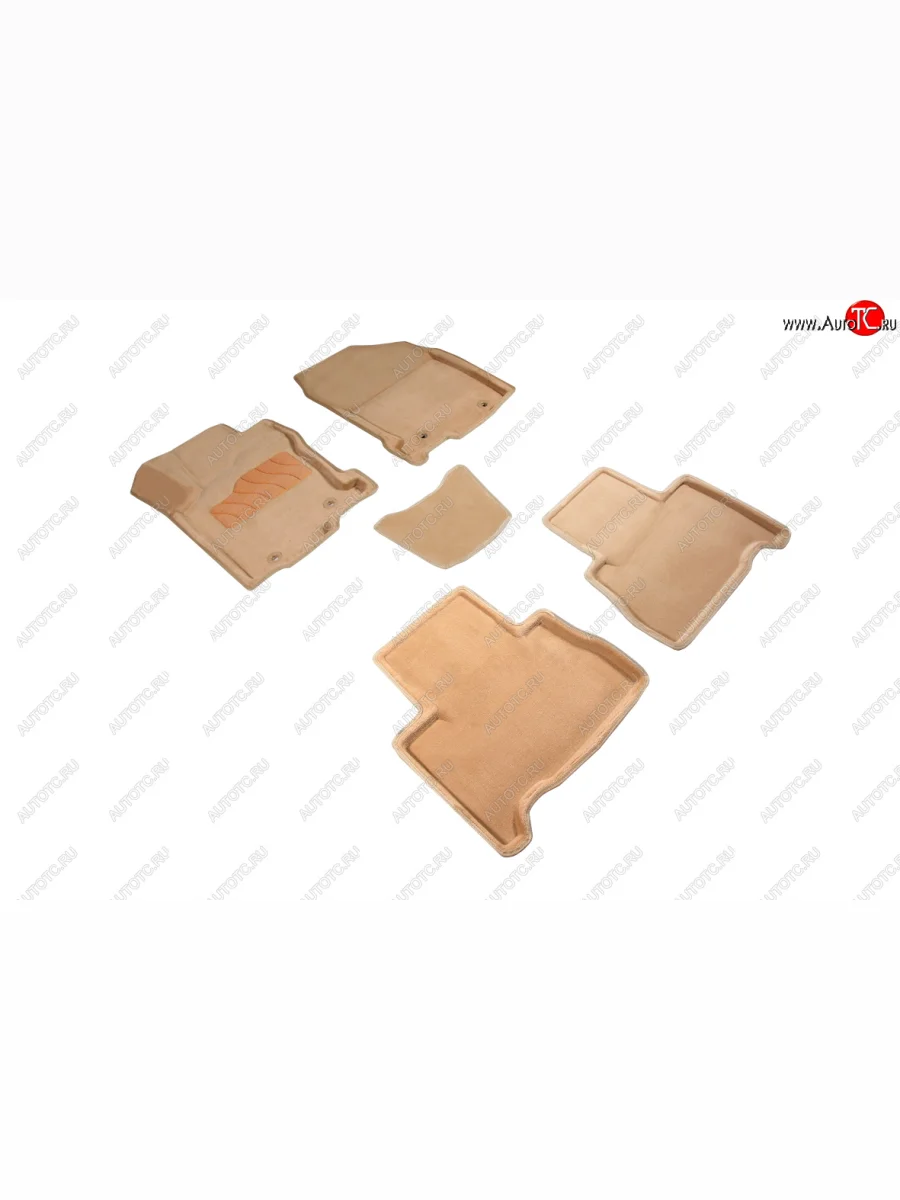 Комплект ковриков салона (ворсовые, 3D) SEINTEX Lexus NX200 Z10 дорестайлинг (2014-2017) (Бежевый)  с доставкой в г. Керчь