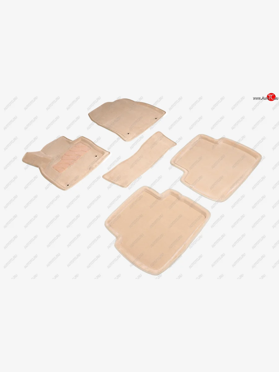 Комплект ковриков салона (ворсовые, 3D) SEINTEX Lexus NX200T Z10 (2014-2017) (Бежевый)  с доставкой в г. Керчь