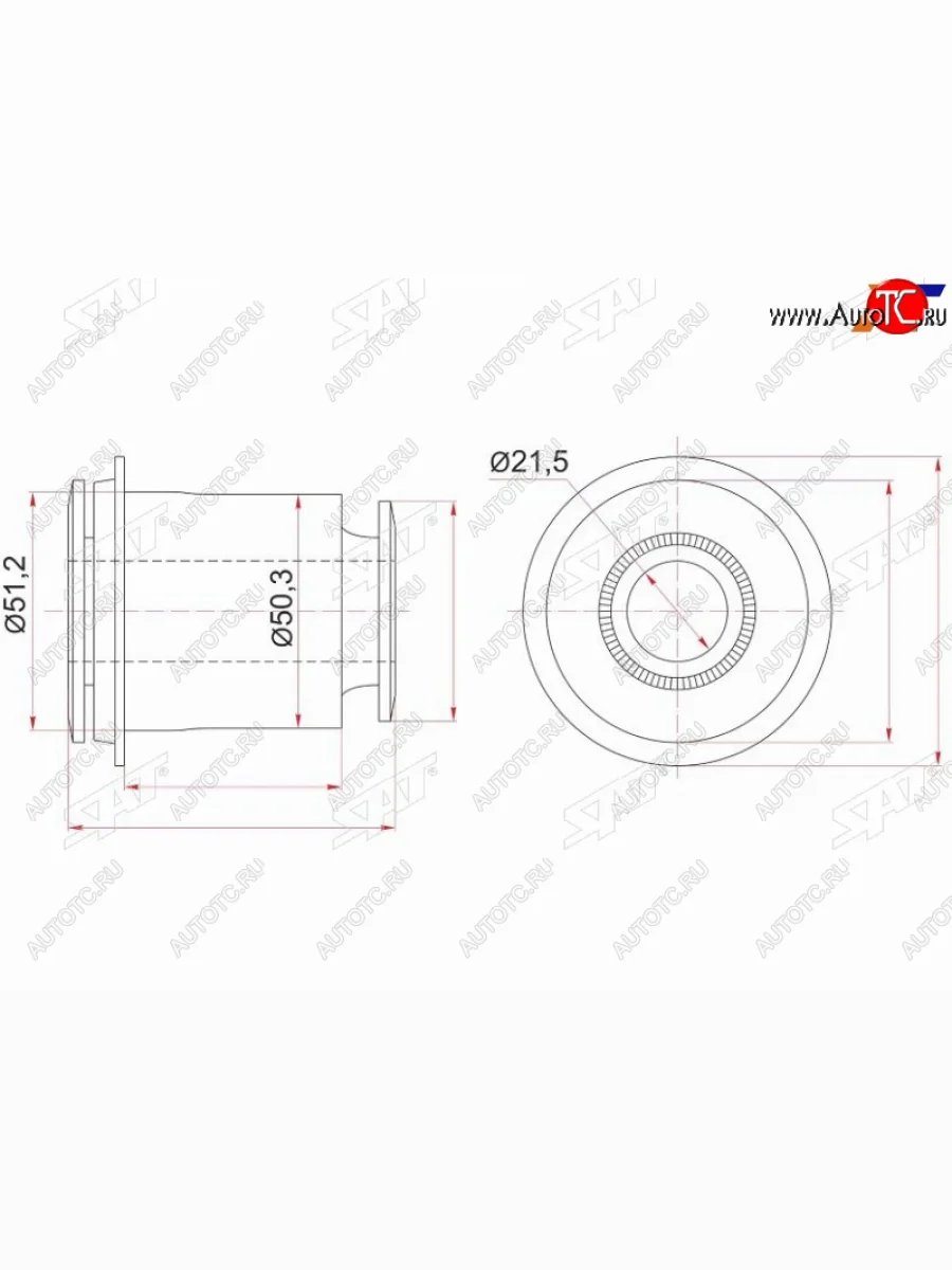 Сайлентблок переднего нижнего рычага FR SAT Lexus GX460 J150 1-ый рестайлинг (2013-2019)  в Керчи Республика Крым
