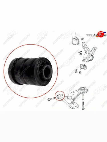 Сайлентблок переднего нижнего рычага FR SAT Toyota Corona T190 седан дорестайлинг (1992-1994)