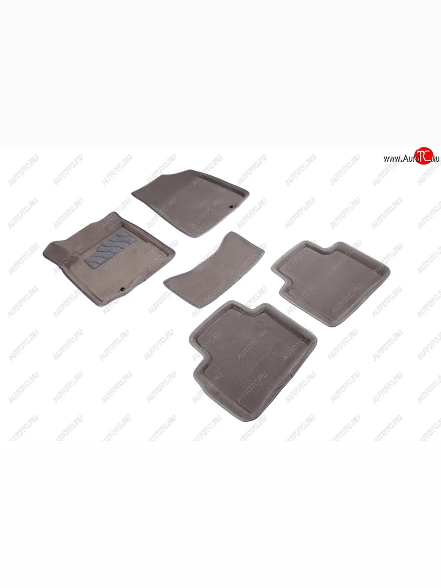 Комплект ковриков салона (ворсовые, 3D) SEINTEX Nissan Teana 2 J32 дорестайлинг (2008-2011) (Серый)  с доставкой в г. Керчь