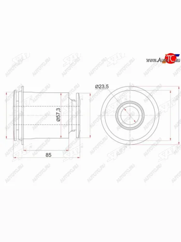 Сайлентблок переднего нижнего рычага FR SAT Lexus LX570 J200 1-ый рестайлинг (2012-2015)