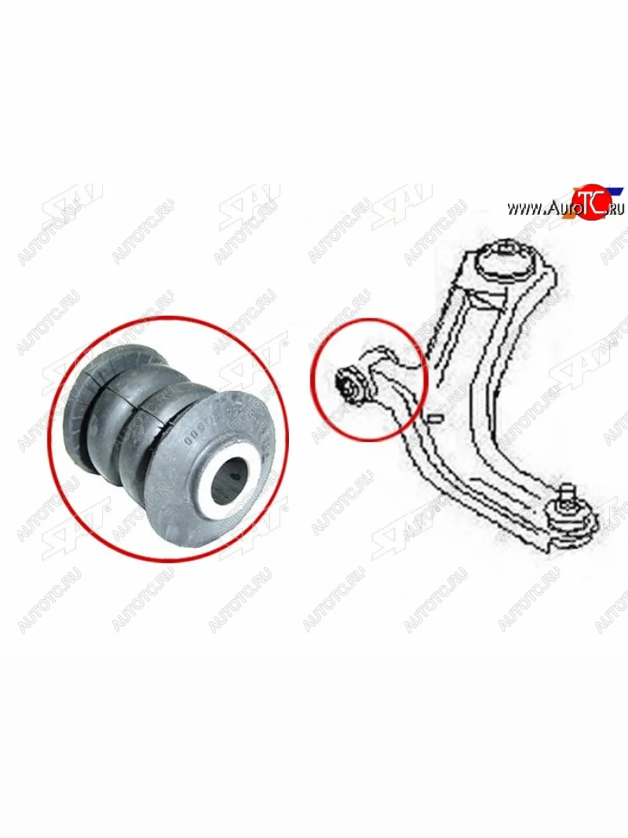  Сайлентблок переднего рычага FR SAT  Nissan  Cube ( 2,  3), March ( 3 K12,  4 K13,NK13), Micra ( K12,  K13,  K14), Tiida ( 1 C11,  2 C12,  3 C13), Wingroad ( 2 Y11,  3 Y12)  с доставкой в г. Керчь