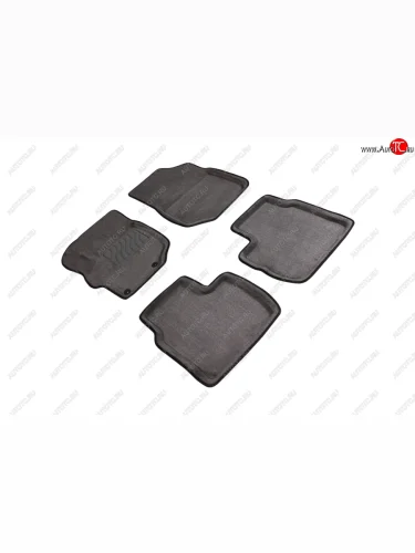 Комплект ковриков салона (ворсовые, 3D) SEINTEX (Серый) CITROEN C1 P хэтчбэк 5 дв. 1-ый рестайлинг (2008-2012)