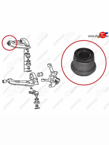 Сайлентблок нижнего рычага передний FR SAT Mitsubishi Delica 4 дорестайлинг (1994-1997)