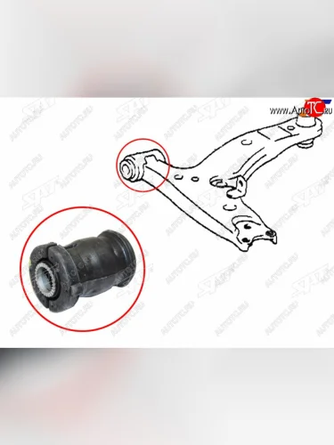 Сайлентблок переднего рычага FR SAT Toyota Corolla Axio (E140) седан дорестайлинг (2006-2008)