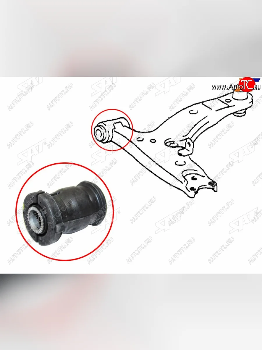 Сайлентблок переднего рычага FR SAT Toyota Corolla Axio (E160) седан дорестайлинг (2012-2016)  в Самаре Самарской области