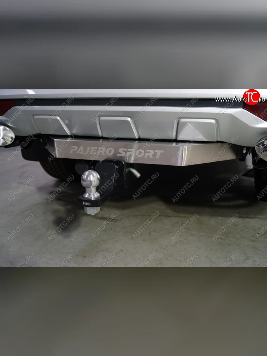 Фаркоп (тягово-сцепное устройство) ТСС Тюнинг  Mitsubishi Pajero Sport (2019-2022) QF (цинкованный шар E, надпись Pajero Sport)  в Самаре Самарской области