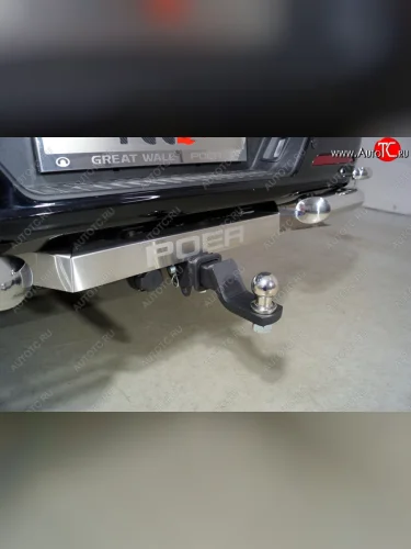 Фаркоп (тягово-сцепное устройство) ТСС Тюнинг (надпись POER, шар Е) Great Wall Poer (2021-2025)