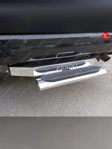 Фаркоп (тягово-сцепное устройство) ТСС Тюнинг (надпись Prado, шар Е) Toyota Land Cruiser Prado  J150 (2009-2020) дорестайлинг, 1-ый рестайлинг, 2-ой рестайлинг