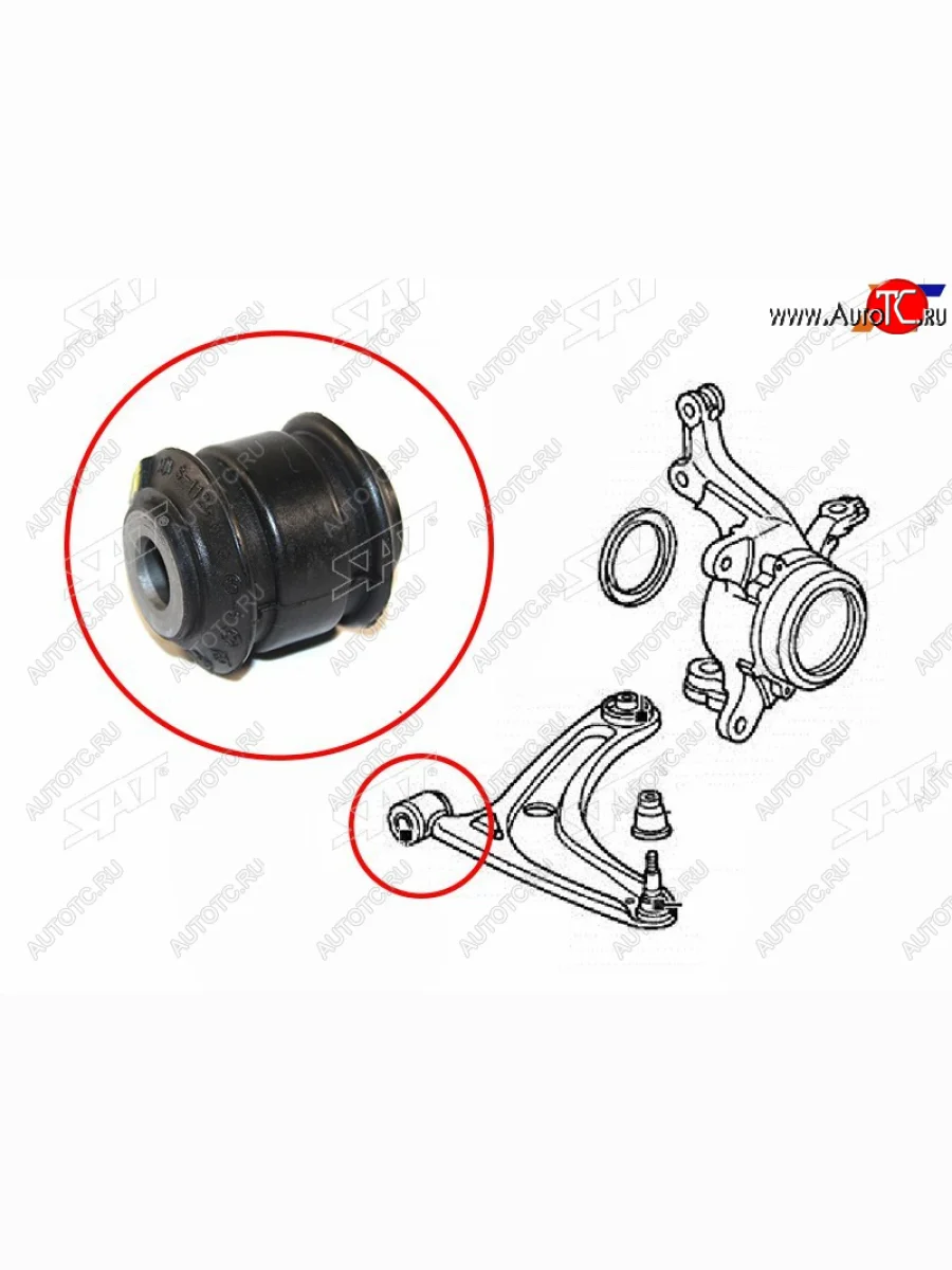 Сайлентблок переднего нижнего рычага FR SAT Honda Mobilio 1 GB1,GB2 рестайлинг (2004-2008)  в Керчи Республика Крым