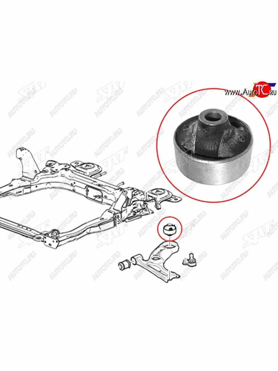 Сайлентблок рычага задний FR SAT Chevrolet Cobalt седан 1-ый рестайлинг (2016-2019)  в Керчи Республика Крым