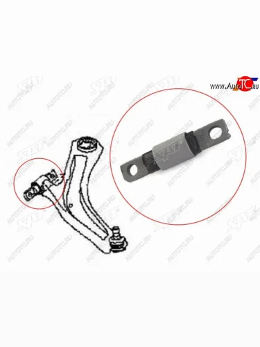 Сайлентблок рычага передний FR SAT Nissan X-terra 2 N50 дорестайлинг (2005-2008)