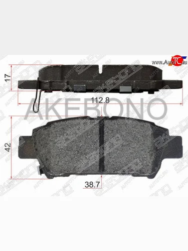 Колодки тормозные зад LH-RH SAT Toyota Ipsum ACM20 дорестайлинг (2001-2003)