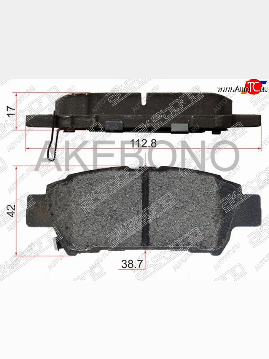 Колодки тормозные зад LH-RH SAT Toyota Ipsum ACM20 дорестайлинг (2001-2003)  в Керчи Республика Крым