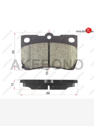 Колодки тормозные зад LH-RH SAT Lexus GX460 J150 1-ый рестайлинг (2013-2019)