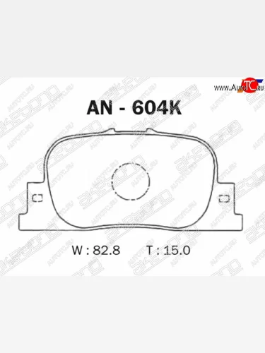 Колодки тормозные зад LH-RH SAT Toyota Camry XV40 рестайлинг (2009-2011)