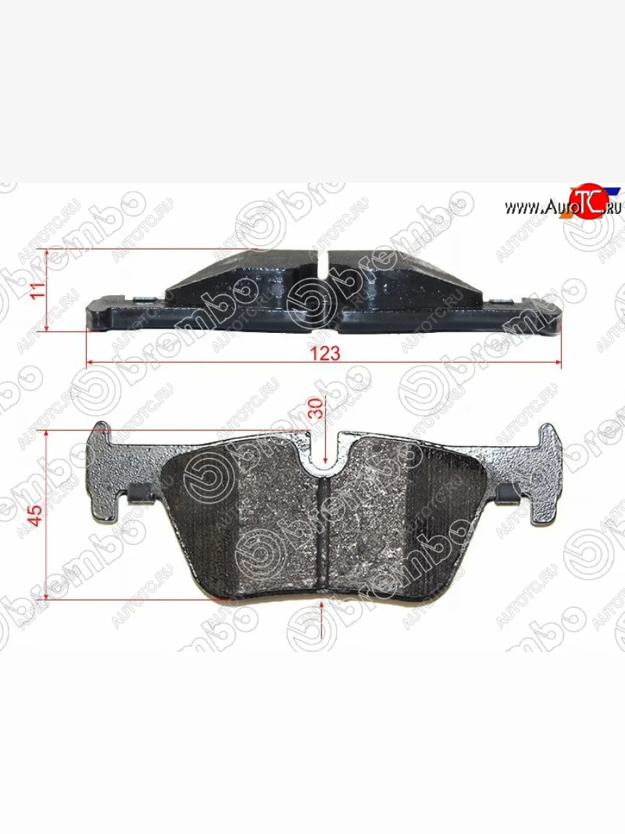 Колодки тормозные задние RH-LH SAT BMW 3 серия F31 универсал дорестайлинг (2012-2015)  с доставкой в г. Керчь