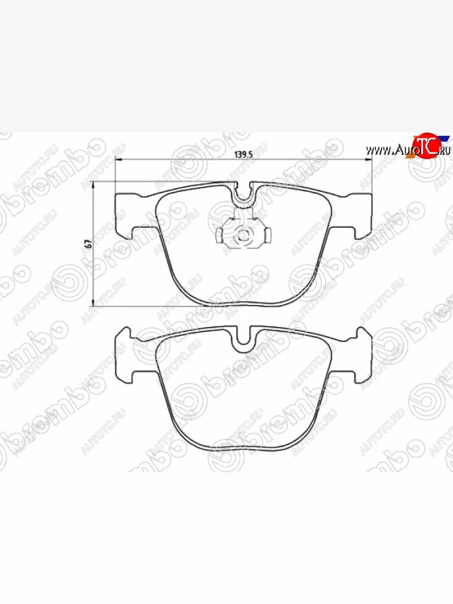 Колодки тормозные задние RH-LH SAT BMW X5 E70 дорестайлинг (2006-2010)  в Перми Пермском крае