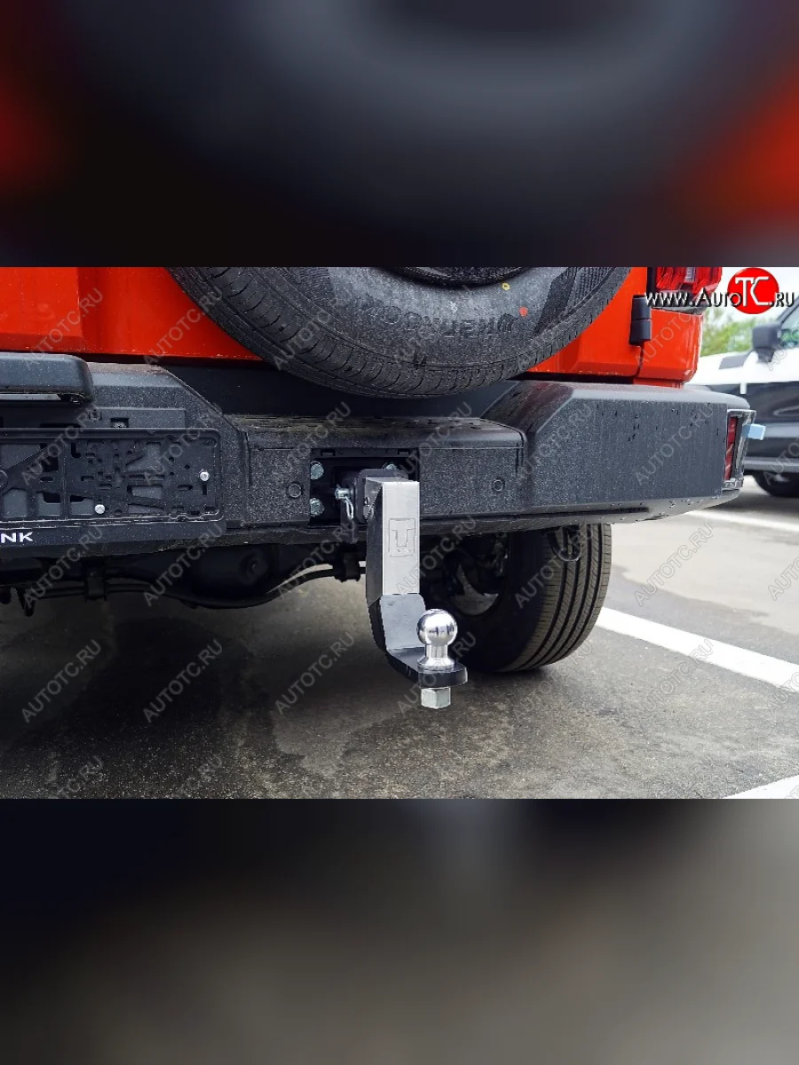 Фаркоп (тягово-сцепное устройство) TCC Тюнинг Tank 300 (2020-2025) (оцинкованный, крюк Е нержавейка, логотип Tank)  в Самаре Самарской области