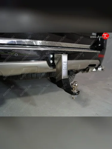 Фаркоп (тягово-сцепное устройство) TCC Тюнинг (оцинкованный, крюк Е нержавейка, логотип Tank) Tank 500 (2021-2025)