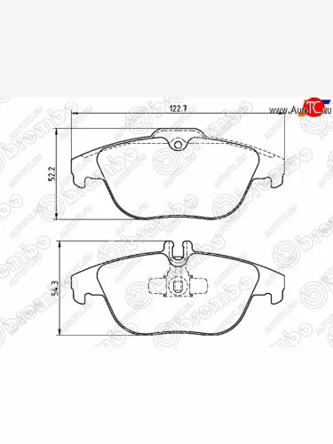 Колодки тормозные задние RH-LH SAT Mercedes-Benz C-Class  W204 - E-Class  C207
