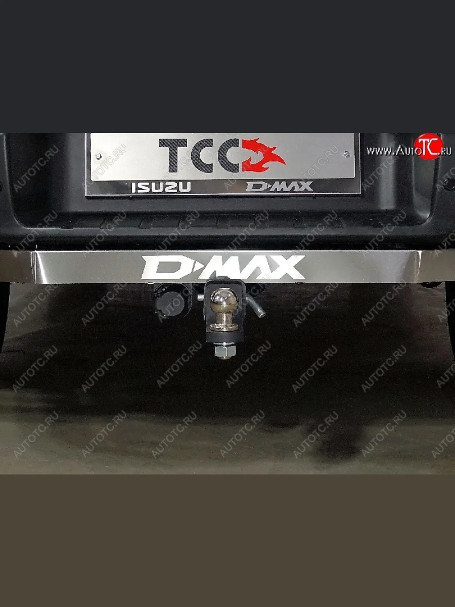 Фаркоп (тягово-сцепное устройство) TCC Тюнинг Isuzu D-Max RG DoubleCab (2020-2023) (оцинкованный, шар E, надпись D-MAX)  с доставкой в г. Керчь