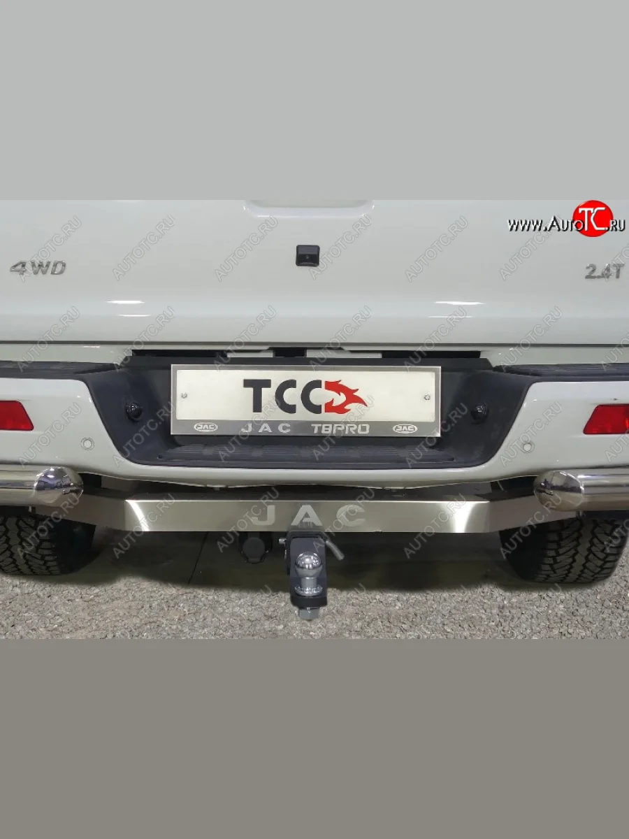Фаркоп (тягово-сцепное устройство) TCC Тюнинг JAC T8 PRO (2020-2025) (оцинкованный, шар E, надпись JAC)  в Воронеже Воронежской области