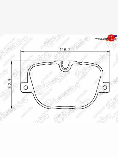Колодки тормозные задние RH-LH SAT Land Rover Range Rover Sport 1 L320 дорестайлинг (2005-2009)