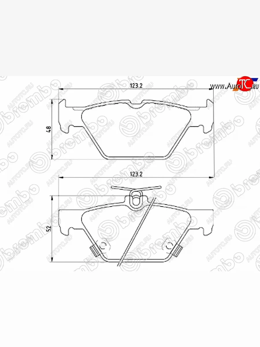 Колодки тормозные задние RH-LH SAT Subaru Legacy BN/B15 дорестайлинг седан (2015-2017)  в Перми Пермском крае