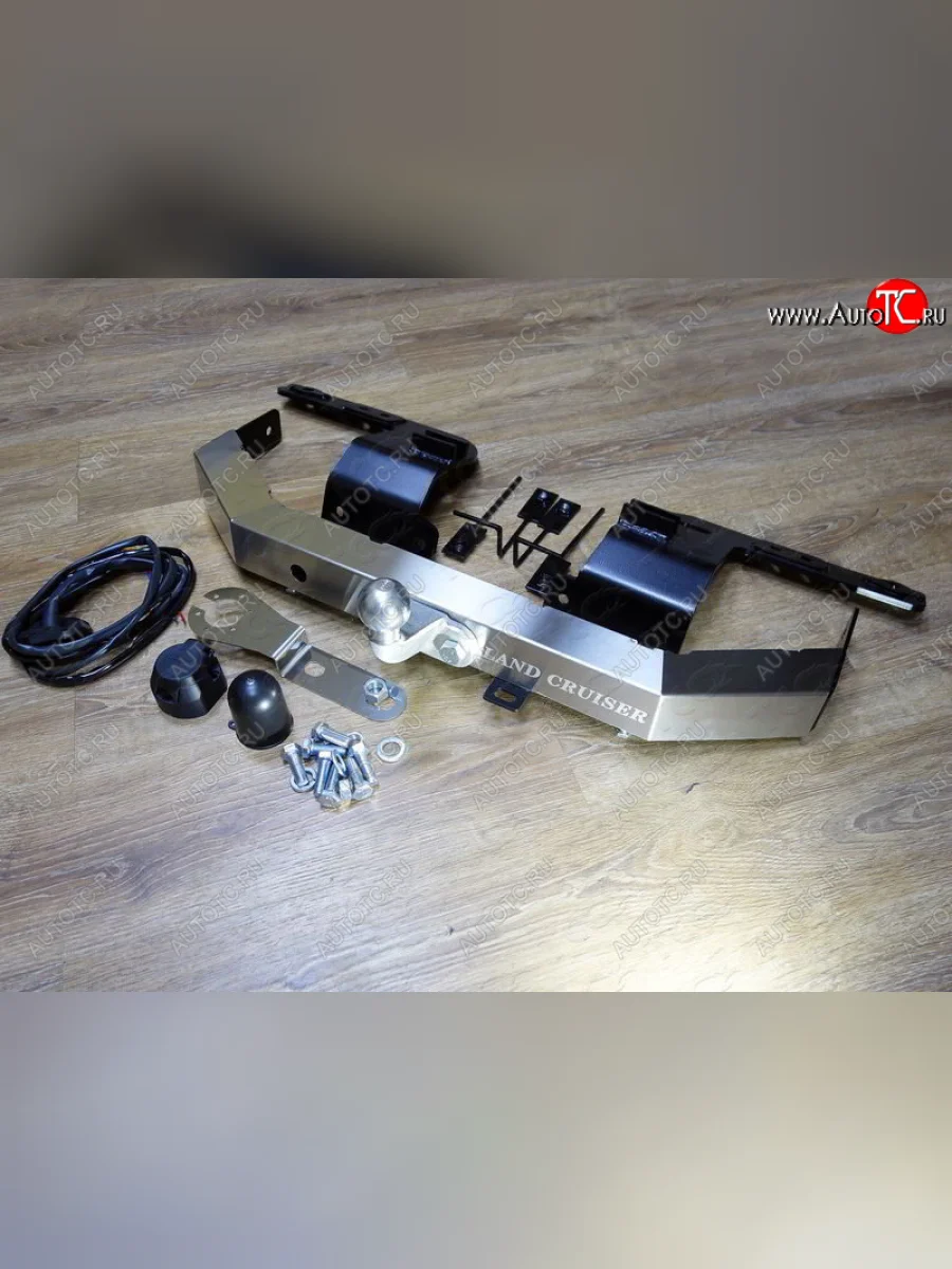 Фаркоп (тягово-сцепное устройство) (кроме EXECUTIVE) TCC Тюнинг  Toyota Land Cruiser (2012-2021) 200 (оцинкованный, шар F, надпись Land Cruiser)  в Самаре Самарской области