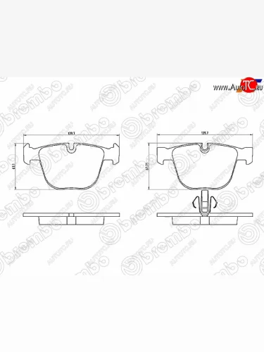 Колодки тормозные задние RH-LH SAT BMW X5 E70 рестайлинг (2010-2013)