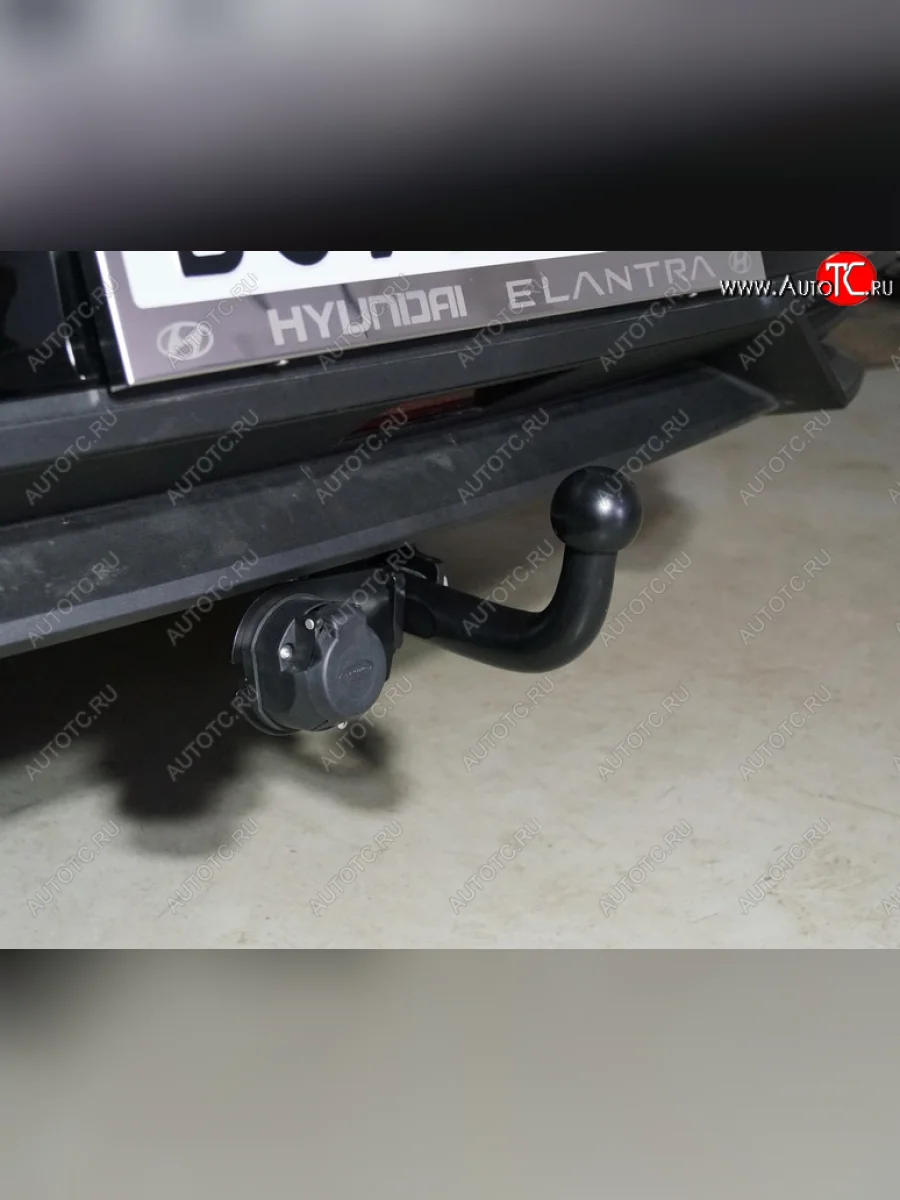 Фаркоп (тягово-сцепное устройство) TCC Тюнинг Hyundai Elantra CN7 (2020-2023) (оцинкованный, шар A)  в Керчи Республика Крым