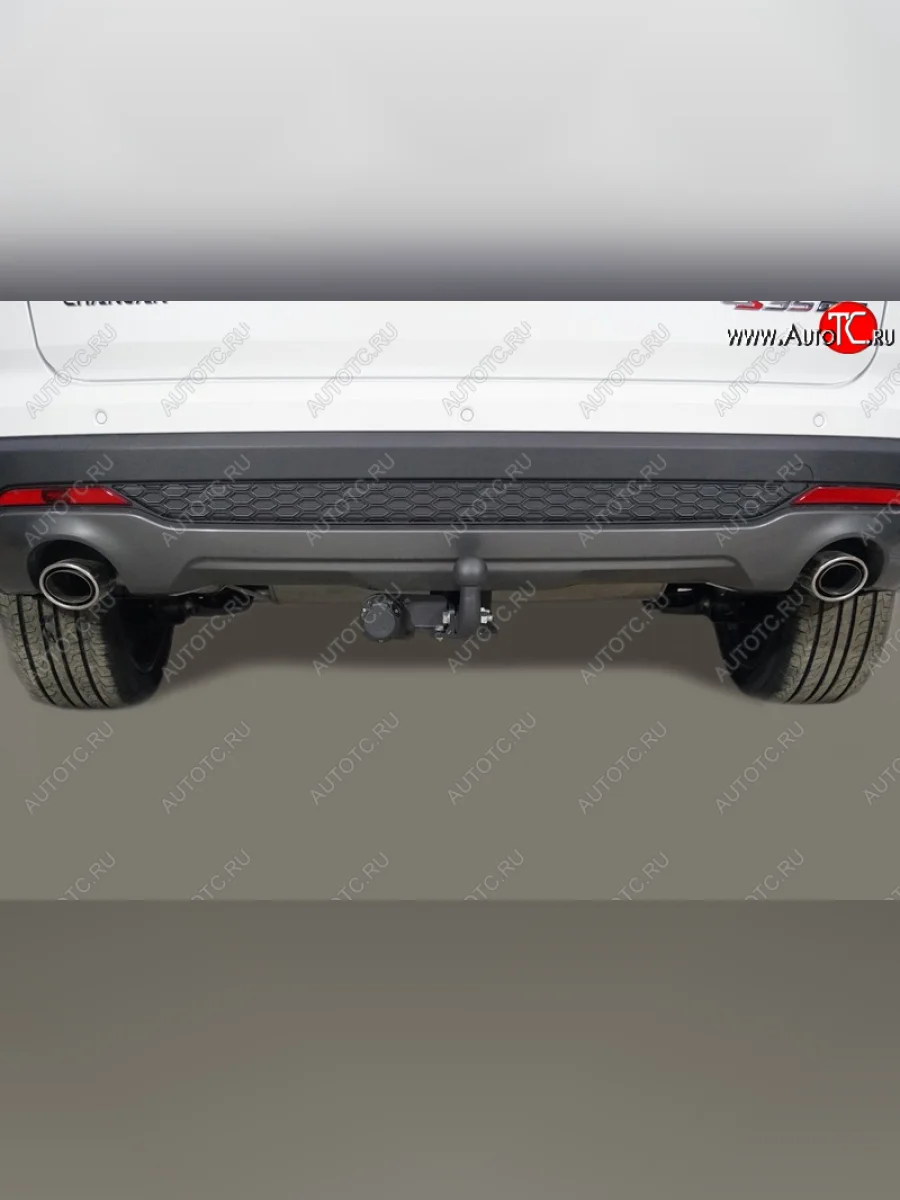 Фаркоп (тягово-сцепное устройство) TCC Тюнинг Changan CS35 Plus рестайлинг (2021-2025) (оцинкованный, шар A)  в Керчи Республика Крым