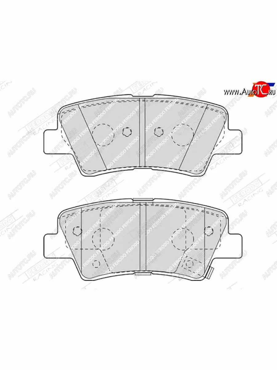 Колодки тормозные задние RH-LH SAT Hyundai Sonata NF рестайлинг (2007-2010)  в Керчи Республика Крым