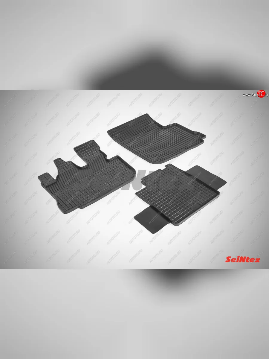 Комплект ковриков салона Seintex сетка(к-т) Mitsubishi Fuso Canter (2002-2025) (Черный)  в Керчи Республика Крым