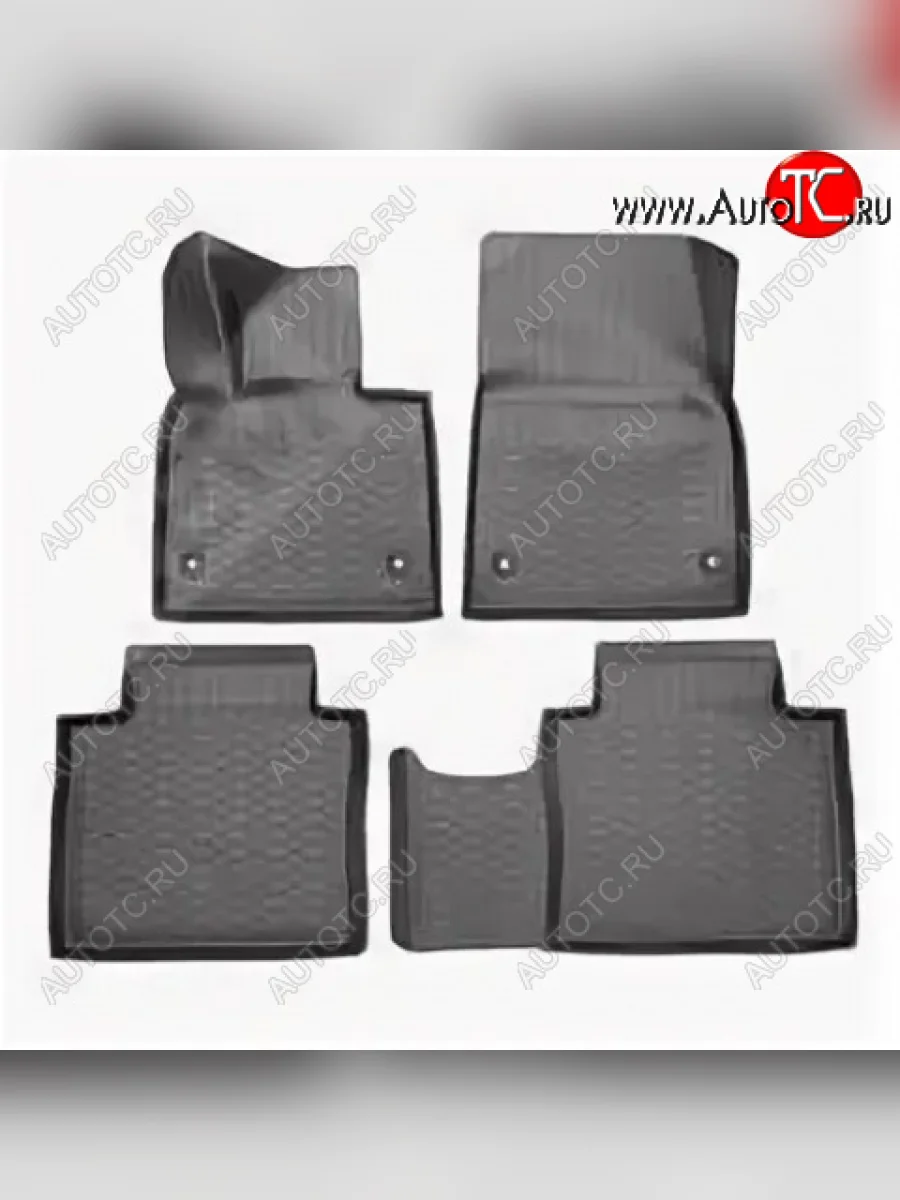 Комплект ковриков салона (резина) Seintex Сетка Voyah Free рестайлинг (2022-2025) (Черный)  в Воронеже Воронежской области