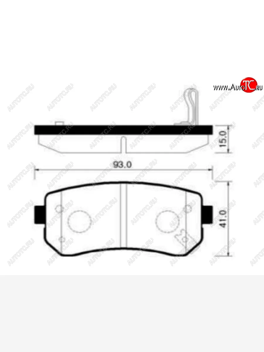 Колодки тормозные задние LH-RH SAT KIA Ceed 3 CD универсал (2018-2025)  с доставкой в г. Керчь