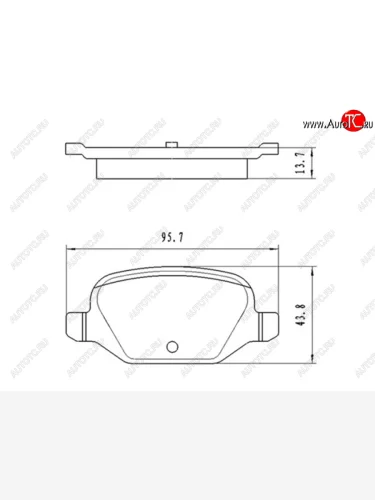 Колодки тормозные задние LH-RH SAT Лада ВАЗ Веста Кросс SW 2181 универсал дорестайлинг (2017-2023)