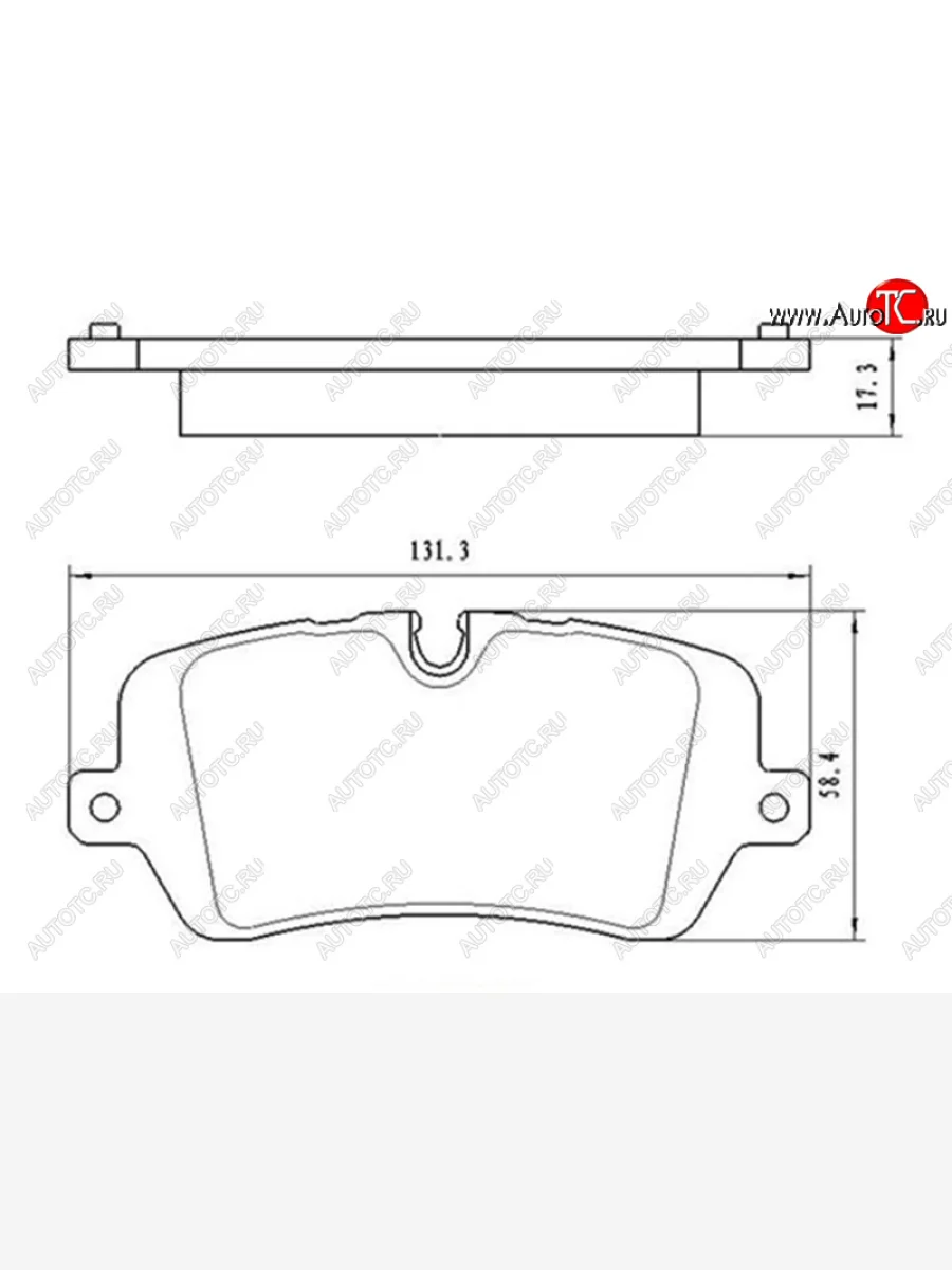 Копируемое: Колодки тормозные задние LH-RH SAT Land Rover Range Rover 4 L405 дорестайлинг (2012-2017)  в Перми Пермском крае