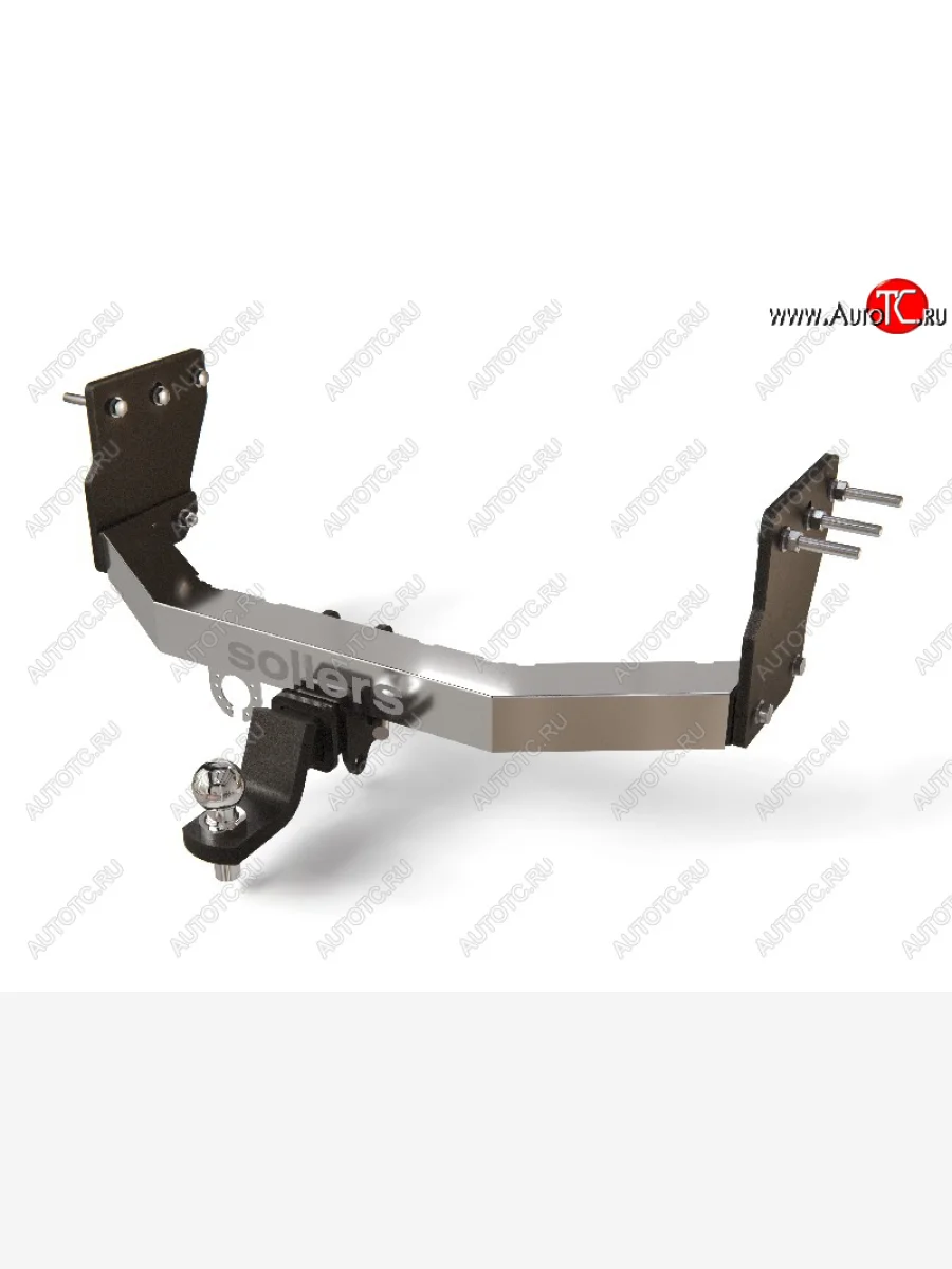 Фаркоп (тягово-сцепное устройство) ТСС Тюнинг Sollers Atlant автобус (2022-2025) (оцинкованный, шар E нержавейка, надпись Sollers)  в Самаре Самарской области