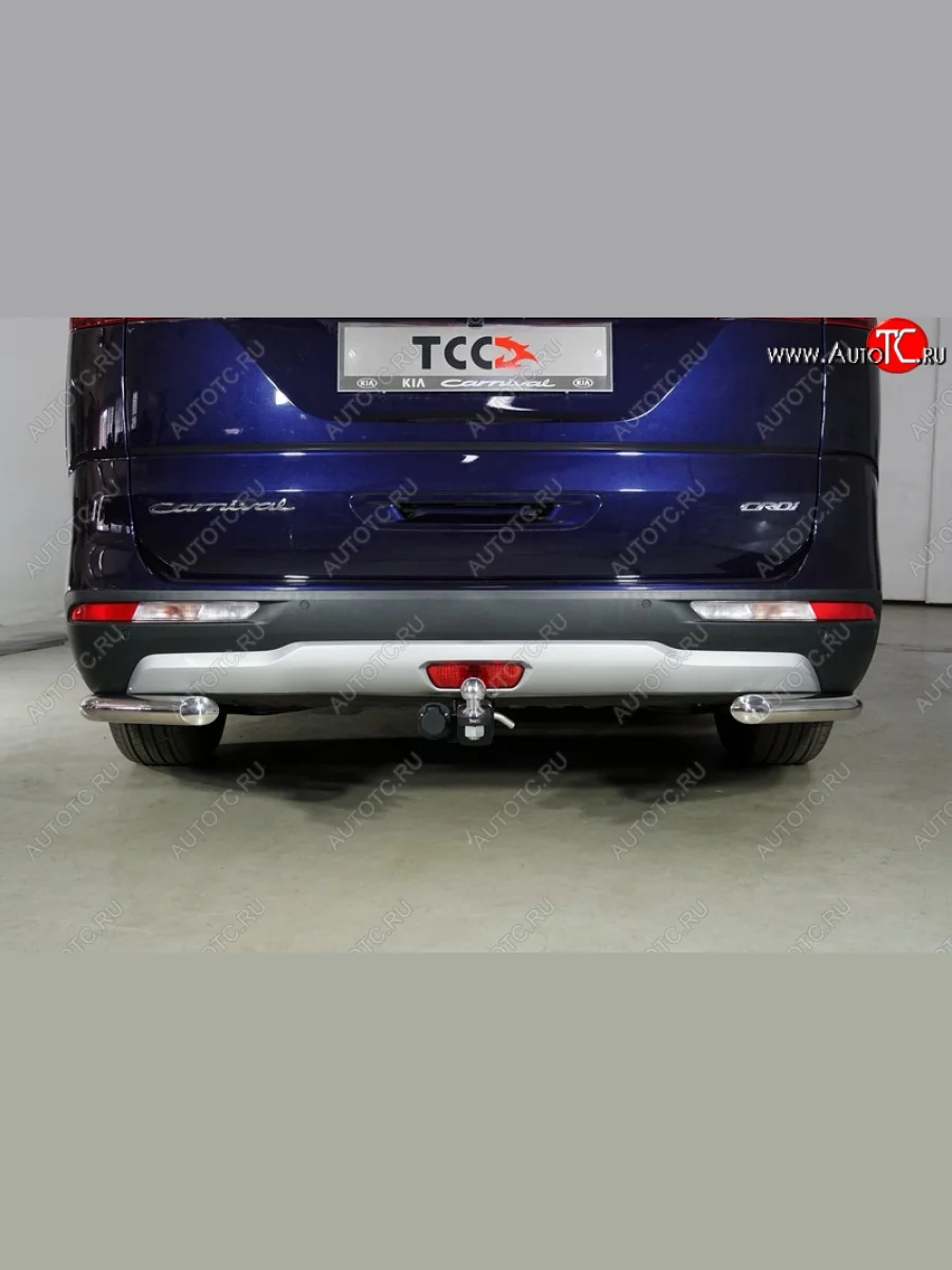 Фаркоп (тягово-сцепное устройство) ТСС Тюнинг KIA Carnival KA4 минивэн дорестайлинг (2020-2023) (оцинкованный, шар E)  в Воронеже Воронежской области