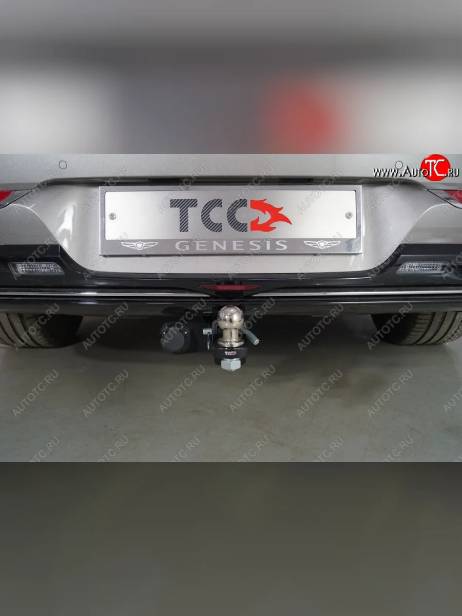 Фаркоп (тягово-сцепное устройство) (бензин) ТСС Тюнинг GENESIS GV80 1 JK1 дорестайлинг (2020-2022) (оцинкованный, шар E)  в Самаре Самарской области