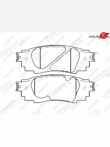 Колодки тормозные задние RH-LH SAT Lexus RX350L AL20 рестайлинг (2019-2022)